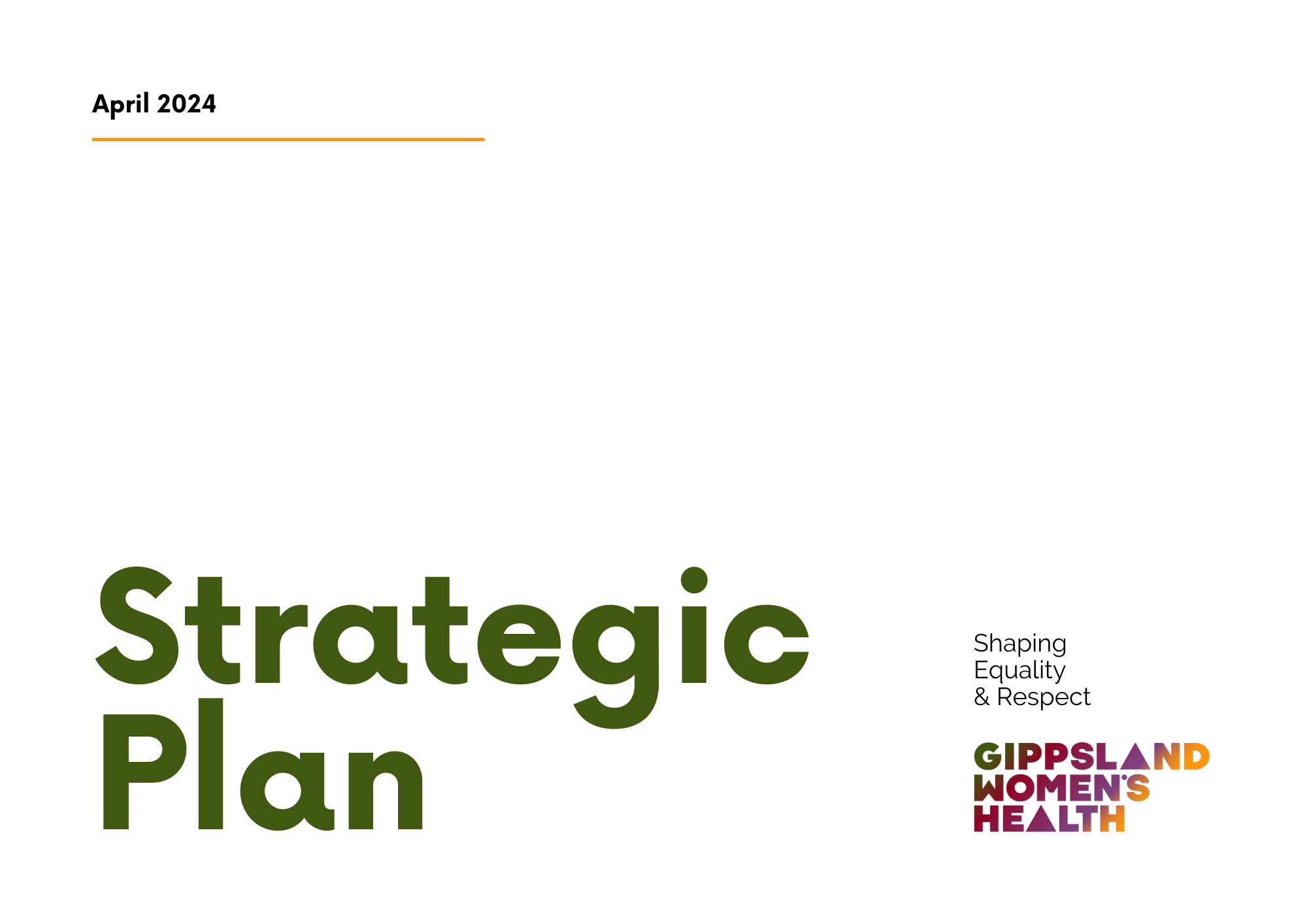 Our Strategic Plan 