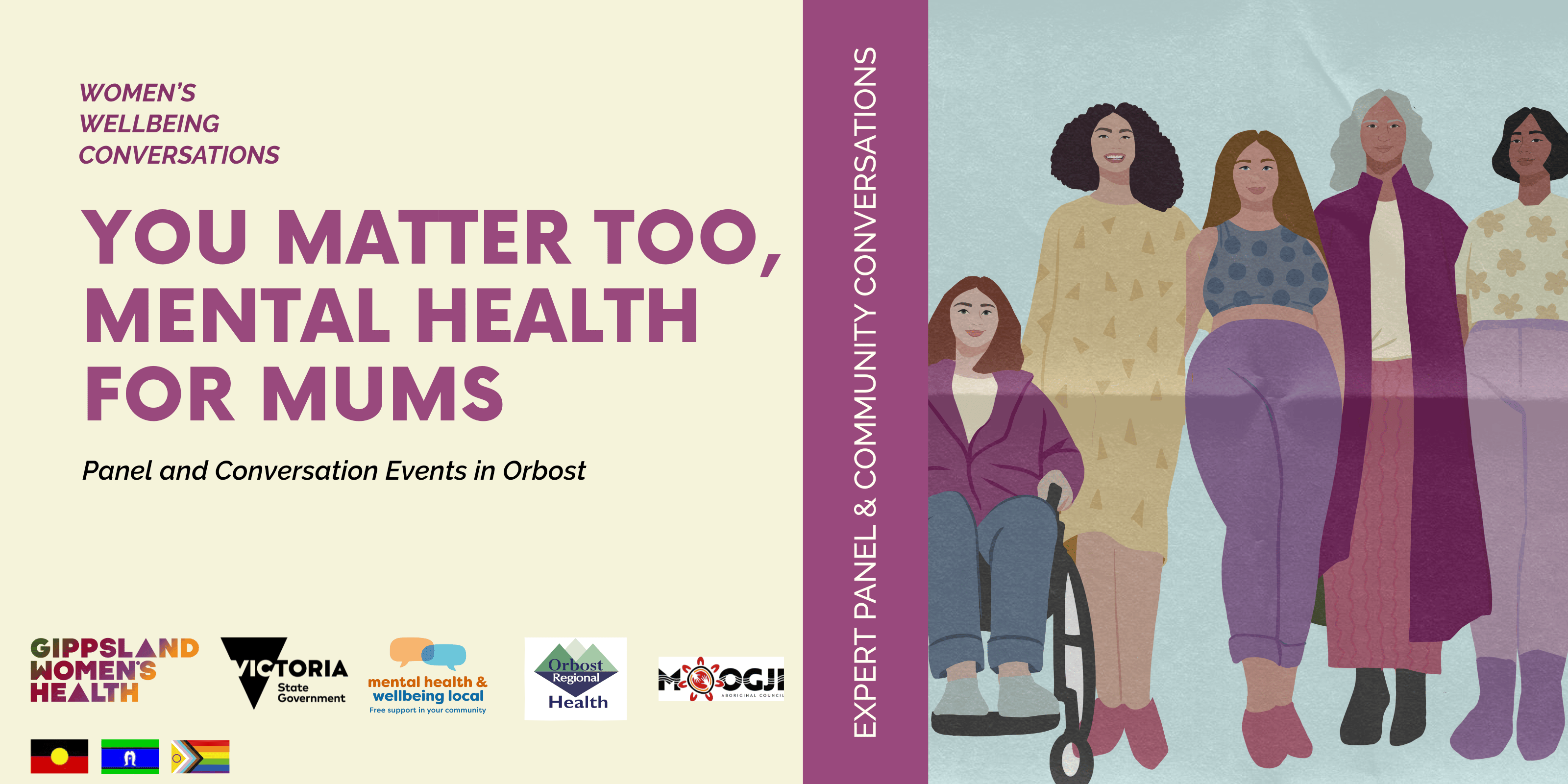 Women’s Wellbeing Conversations: Parenting & Mental Health Session 1 (Orbost)